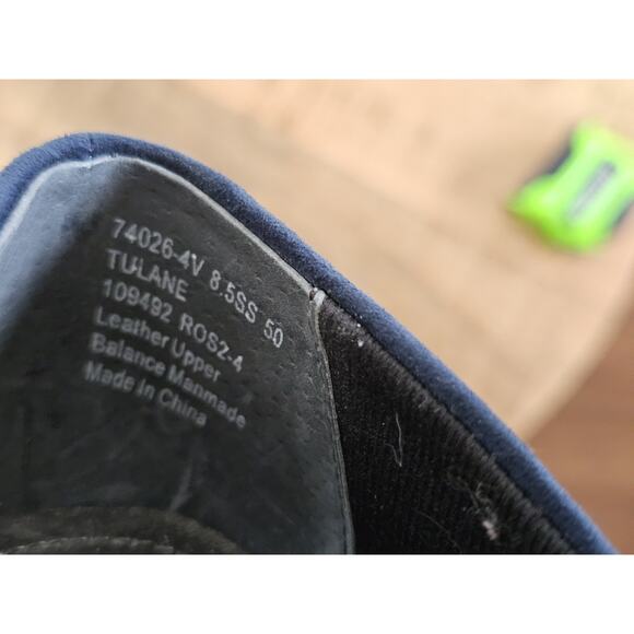 Ros Hommerson Leather Tulane Classic Slip On Shoe Women's Size 8.5 SS Navy - Picture 5 of 10